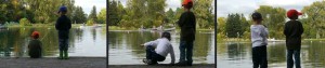 Boys Fishing at Time Out To Fish Pond